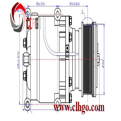 Auto 12v Electric Car Ac Compressor For Chrysler, High Quality Auto 12v