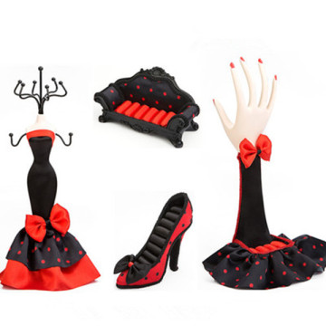 Evening Dress Mannequin Jewelry Earring Necklace Display