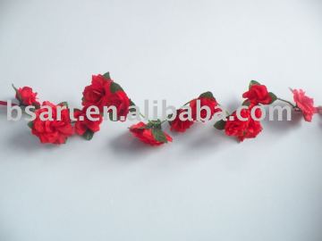 Customized best selling plastic flower garland hawaii luau lei