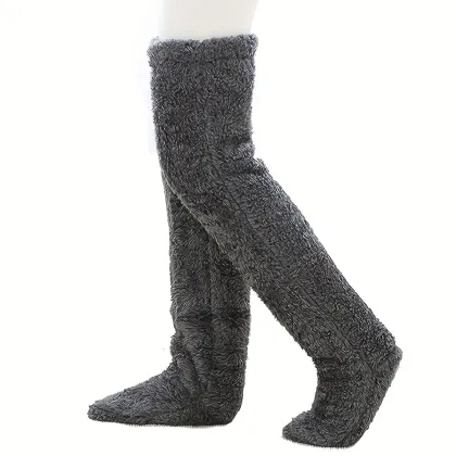 Snugglepaws Over-The-Knee Fuzzy Slipper Socks
