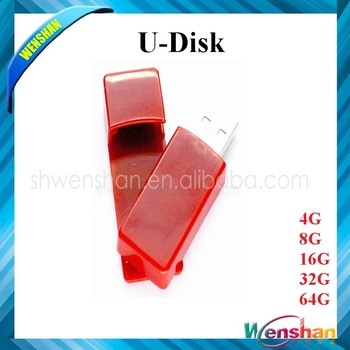 Low price OEM swivel pvc usb flash drive