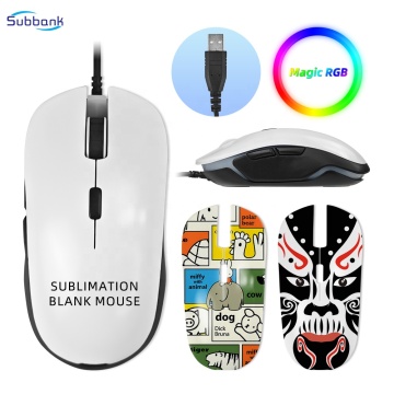 Subbank Sublimation RGB Backlit Wired Gaming Mouse