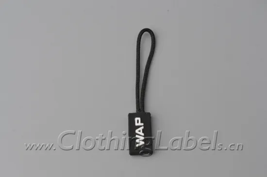 custom PVC zipper puller/ zipper slider for clothing, bags, shoes, customized with your logo\soft pvc zipper puller