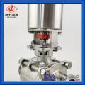 SS304 Or SS316L Clamp Pneumatic Ball Valve