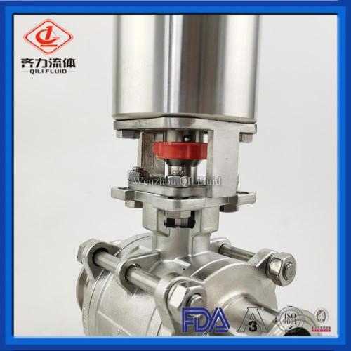 SS304 atau SS316L Clamp Ball Pneumatic Clamp