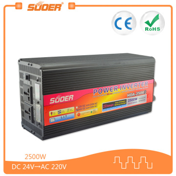 Suoer 24V 2500W Modified Sine Wave Solar Inverter with Charger (HDA-2500D)