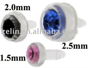 Bioflex jewelled Push-fit heads,body piercing