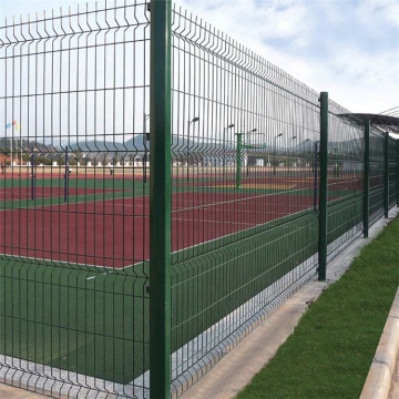 galvanized curved welded garden fence