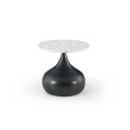 round stainless steel marble table