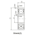 Глубокие шариковые подшипники SS6002