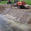 Malha de fio galvanizado de gabion