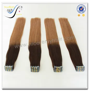 Wholesale Fast Delivery Top Quality Ombre Remy Invisible Tape Hair Extension 100 Virgin Human Hair