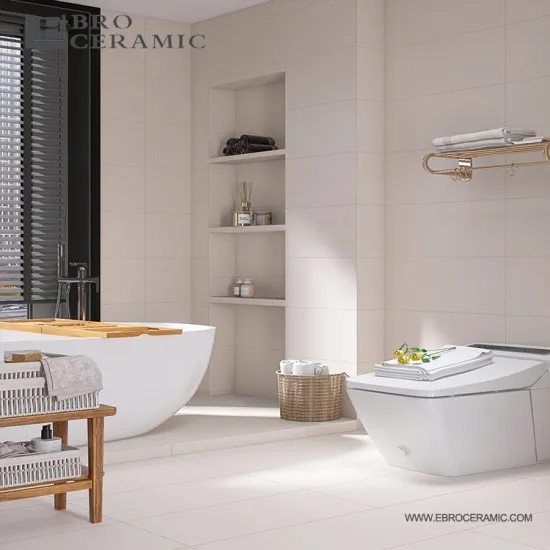 Ebro Off-White Ceramic Wall Tiles - Hot Sales for Bathroom and Kitchen