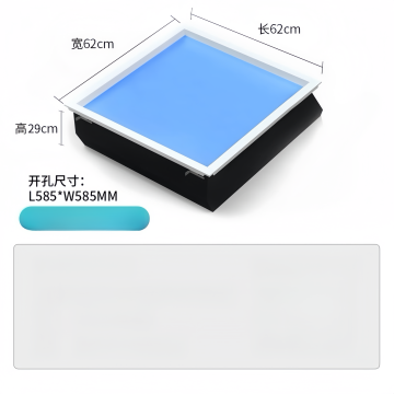 Jink Skylight: Đèn nhà thông minh màu xanh trong suốt hiện đại cho nhiều phòng