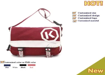 Simple And Fansion Adjustable Backpack Messenger Bags With Print Or Embroidery Logos