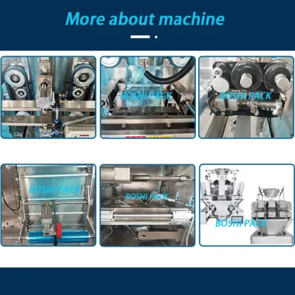 Automatic Vertical Candy Packaging Machine for Cotton Candy Fudge Chocolate Candies (50g-200g)