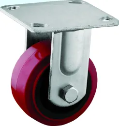 Heavy Duty Top Rigid Plate Polyurethane Casters