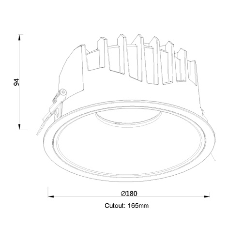 Anti Glare Spotlights Down lights indoor with reflector Supplier