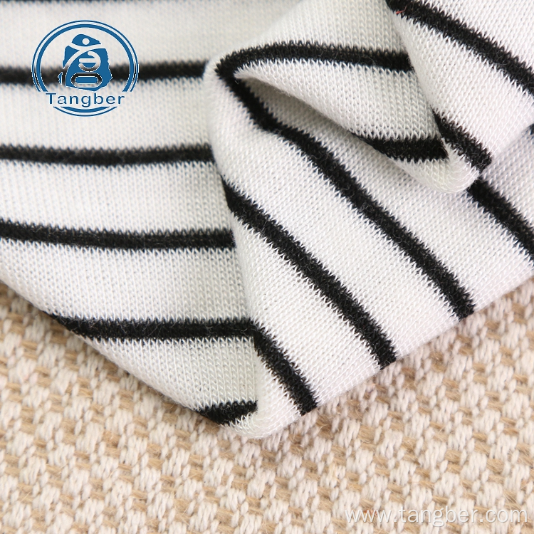 High quality cotton stripe textile custom fabric