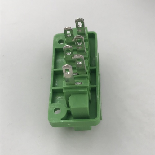 6 pin through wall mounting pluggable terminal block