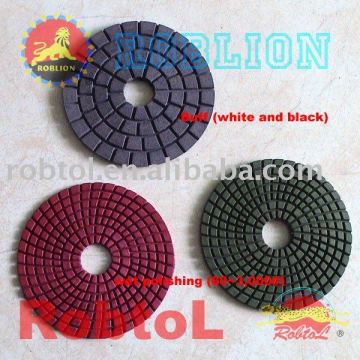 Block teeth diamond polishing pads for long life polishing stone----STFP