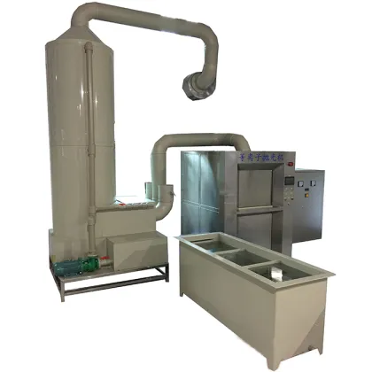 Mixing tower waste gas treatment equipment