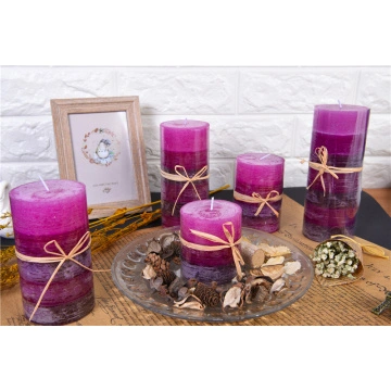 Colored Unscented Rustic Pillar Candles China Manufacturer Colored Unscented Rustic Pillar Candles