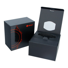 Magnetic Lid Black Gift Electronic Box with Sleeve