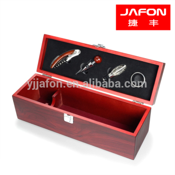 High quality wooden case wine gift set WS404a