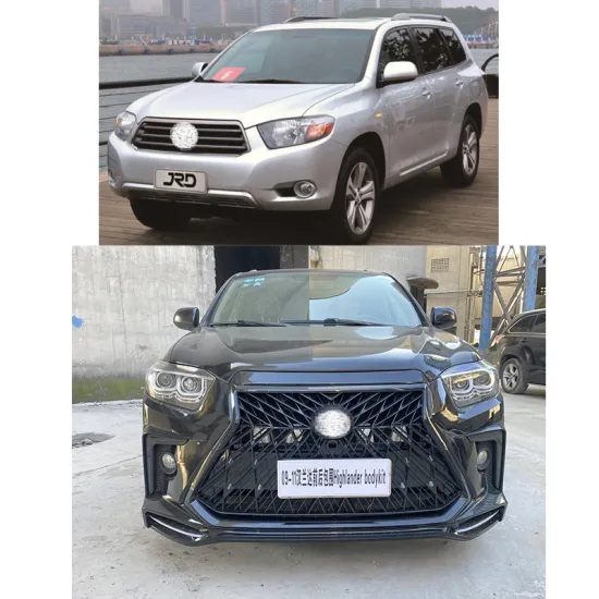 New Modified Bumpers and Body Kits for 2009-2012 Toyota Highlander Upgrade to LX 570 Style