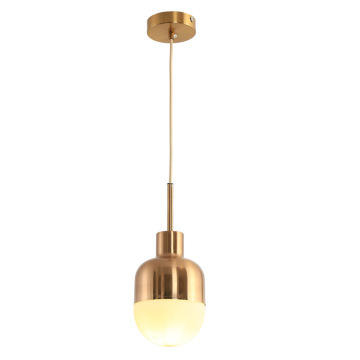 Luz colgante de lámparas LED de interruptor de oro contemporáneo moderno único