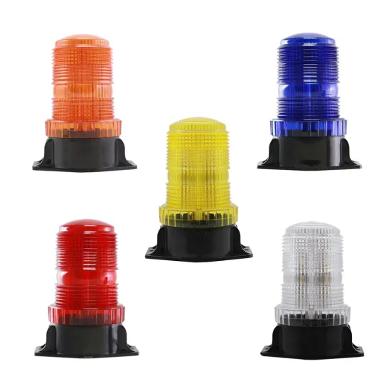 DC10-110V Magnetic Cylindrical Strobe Light - Multi-Color Forklift Safety Warning Light