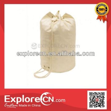 Round bottom drawstring cotton bag