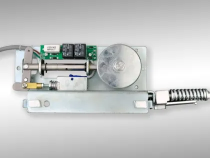 Door control systems automatic door integral lock