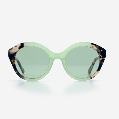 Gafas de sol de mujer de diseño ovalado de acetato