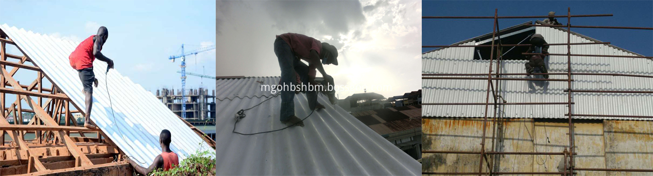 Anti-corrosion Fireproof Insulated Warehouse MgO Roof Sheet 