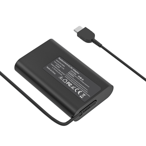 Caricatore dell&#39;adattatore desktop PD USB-C Nero da 65 W.