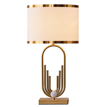 Hooyi Hotel Luxus moderne weiße Stofflampe Schattenschatten Lampe