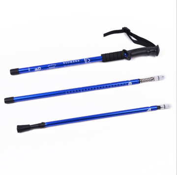 Outdoor Adjustable Aluminum Telescoping Trekking Poles for Mountain Climbing