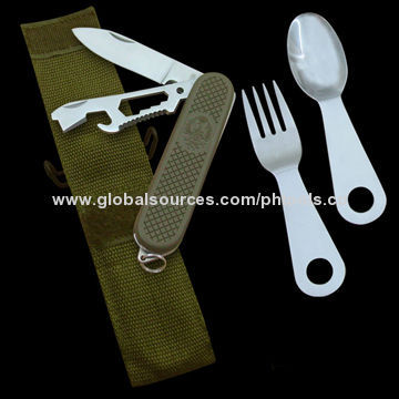 Multi-purpose Camping Kit, Made of 420 Stainless Steel with ABS Body
