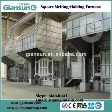 Fixed melting and holding furnace