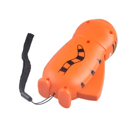hand press torch tiger head flashlight