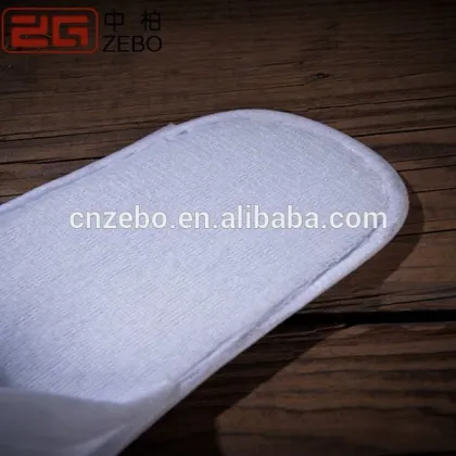 Wholesale Cheap Price Hilton Hotel High Quality Disposable Velvet/Waffle/Terry Slippers