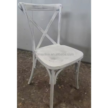 Vintage Stackable Limewash Chair for Hotels and Restaurants