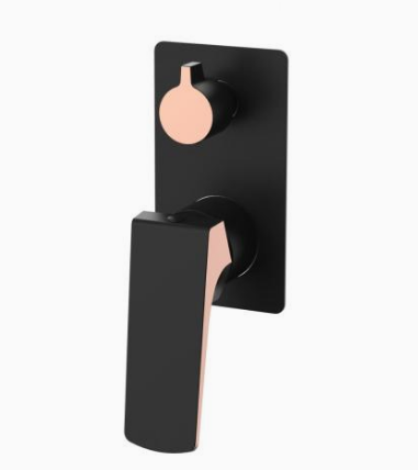 "Single-lever wall-mounted bath and shower faucet: perfect for the modern bathroom"