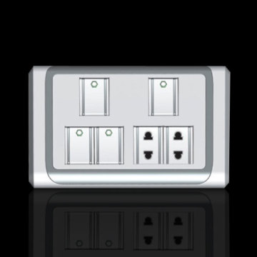 empat geng listrik switch dan dua soket