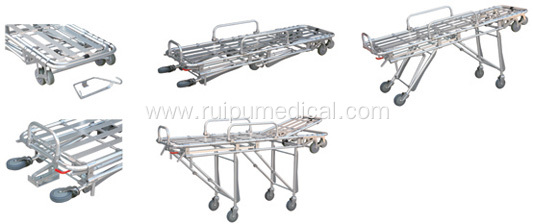 Hospital Aluminum Alloy Multifunction Ambulance Stretcher