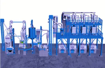 Maize meal production process machine