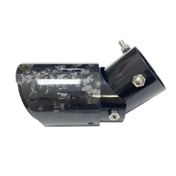 Universal Adjustable Carbon Fiber Muffler Tips with Black Coated Inner Pipe