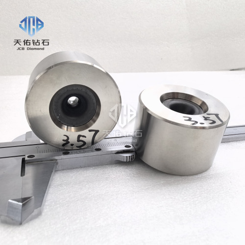 Troqueles de trefilado recubiertos de CVD de 43*27 y 3,57 mm para trefilar alambres planos finos